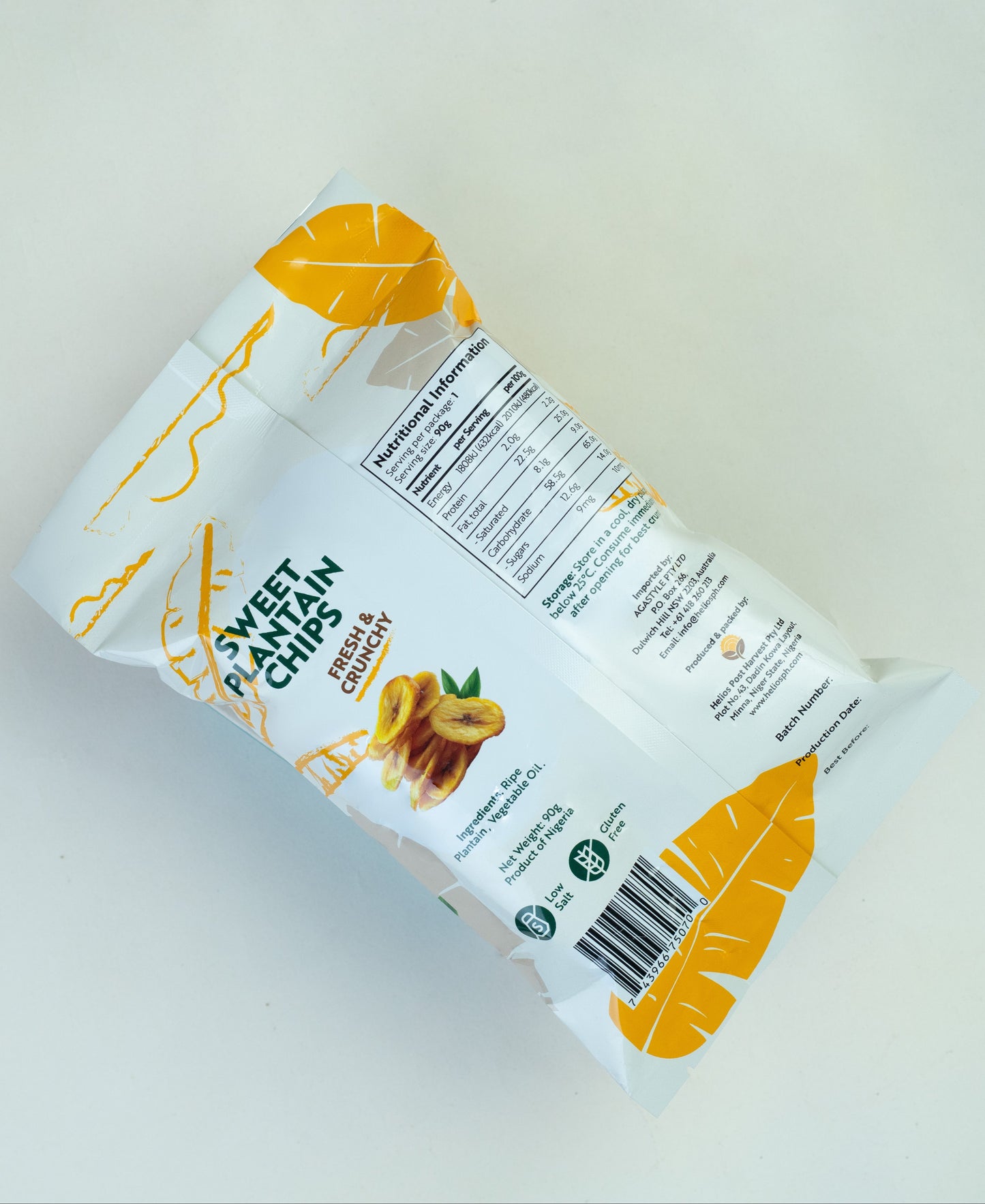 Sweet Plaintain Chips - Fresh & Crunchy